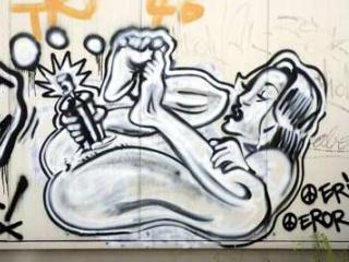 female masturbation graffiti