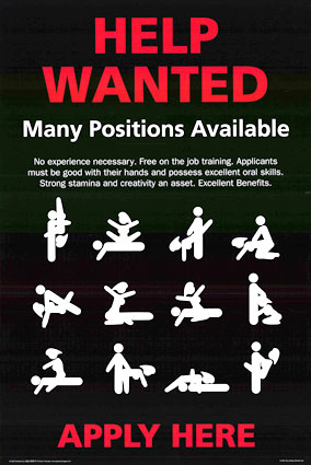 Sexy help wanted poster