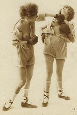nude girls boxing