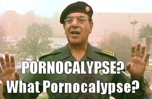 iraqi minister of defense baghdad bob pretending there is no pornocalypse