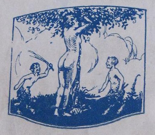 two satyrs birching a nymph