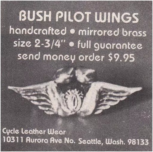 bush pilot pussy-eating wings badge