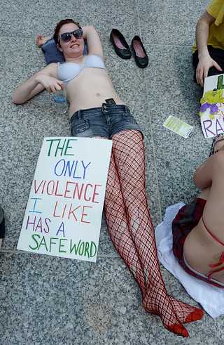 \"the only violence I like has a safeword\"