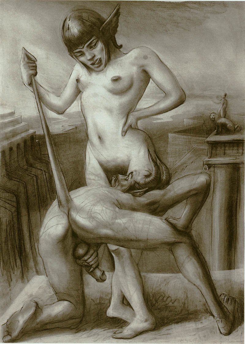 Porn Satanic Artwork - Erotic Satanic Femdom Art | BDSM Fetish