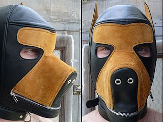 zippered dog-faced hood