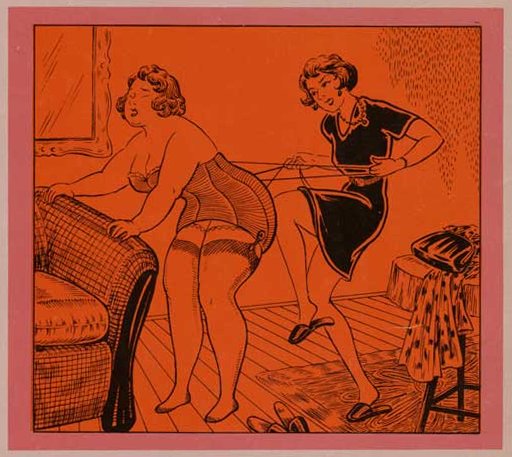 corset lacing fetish art featuring thick curvy woman and maid