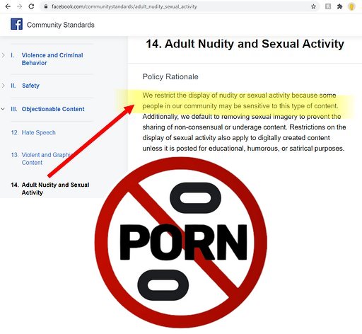 facebook prohibits porn on the oculus