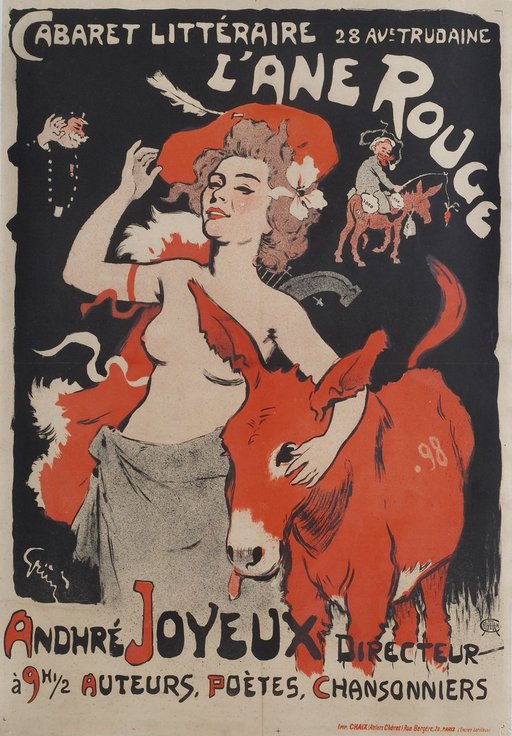 red donkey cabaret poster