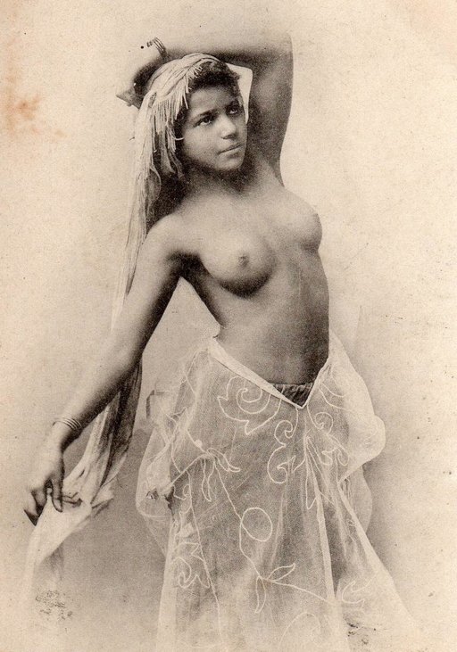topless Algerian belly dancer