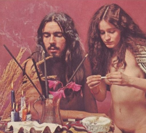 naked hippies getting ready to maybe eventually smoke a joint and fuck