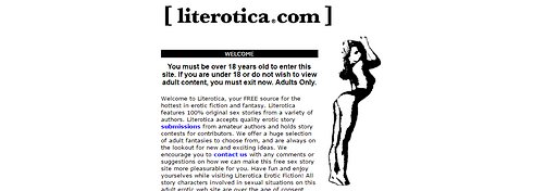 literotica entry page