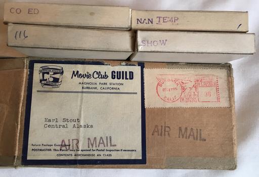 December 15 1955 order of 8mm porno films from Movie Club Guild