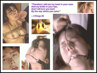 japanese bondage nose hook photos - and a scripture