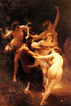 nymphs and satyr