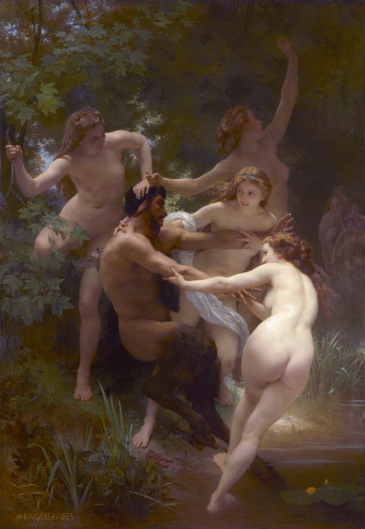 nymphs and satyr