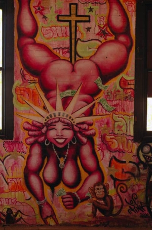Naked Pink Lady Graffito