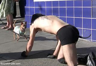 Dylan Deap is a humiliated puppy boy on the streets of SF