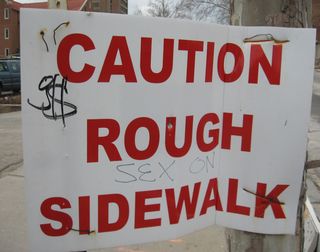 rough sex sign