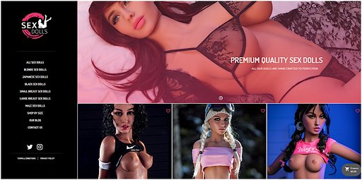 sexdolls.com front page screenshot