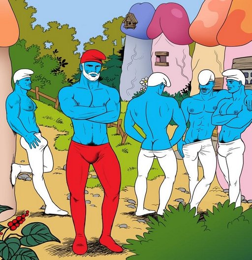 smurfs as gay porn