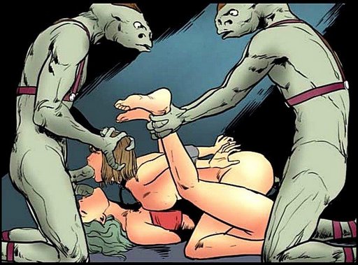 aliens enjoying earth girl sex slaves