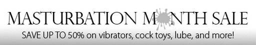 masturbation month stockroom banner