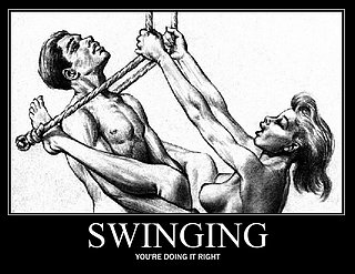 swinging couple