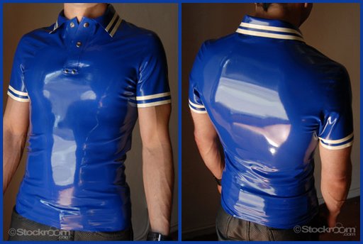 rubber polo shirt