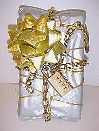 tamper resistant present chained and locked