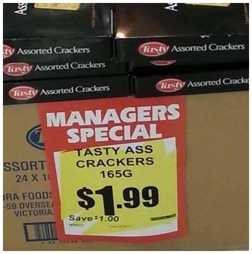 tasty crackers that taste like ass