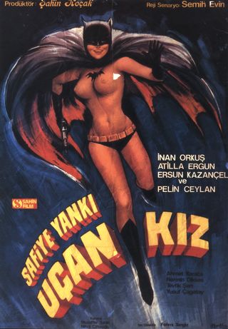 Batgirl nude on Turkish movie poster