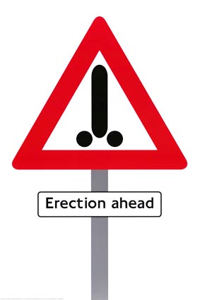 Erection ahead poster