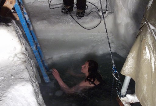 Scott McMurdo midwinter polar plunge