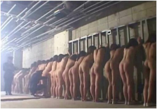 naked lineup of female prisoners