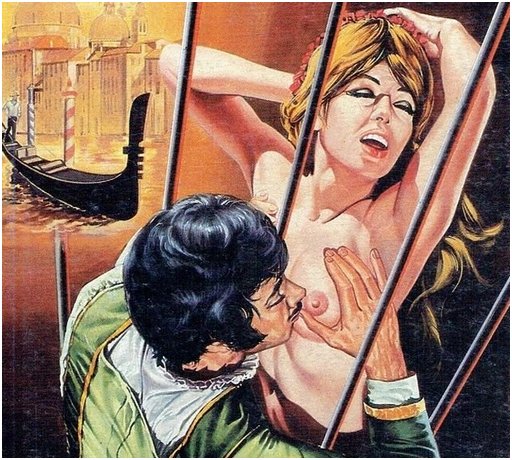 nipple kissing through the bars of a jail cell