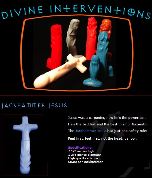 jackhammer jesus dildo from divine interventions
