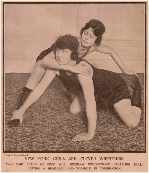 girl wrestling 1922