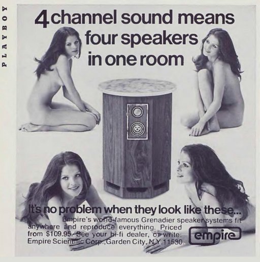 naked women selling speakers