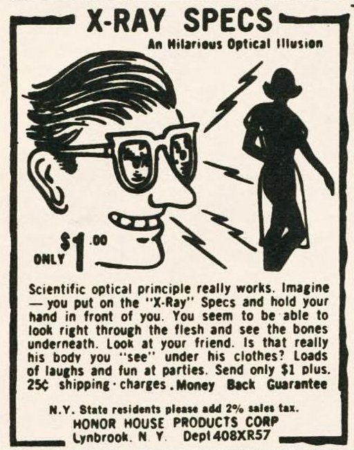 x-ray specs advertisement