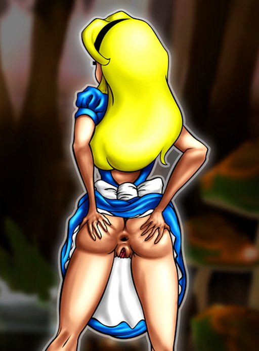 down alice's little brown anal rabbit hole