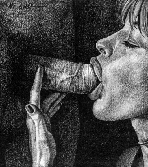 sucking the tip of his dick