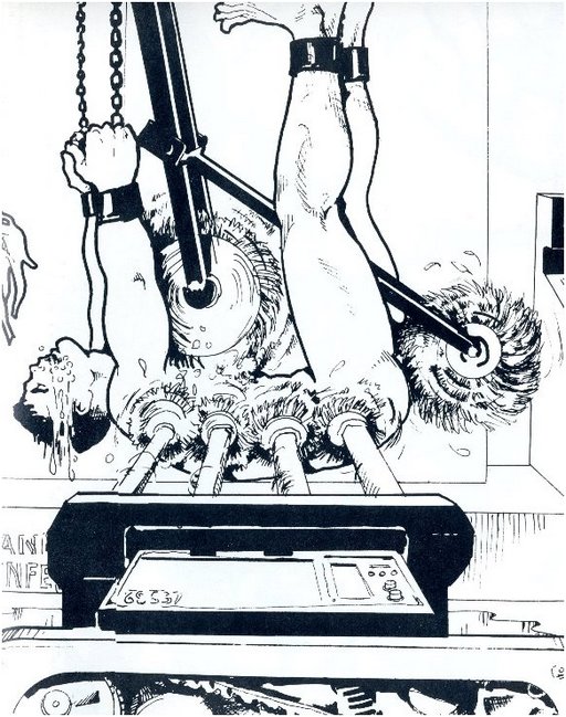 a clean slave is a happy slave -- automatic gay slave washing service