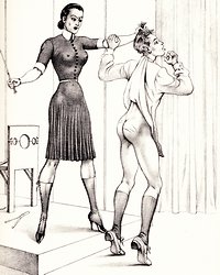 caning a submissive male slave