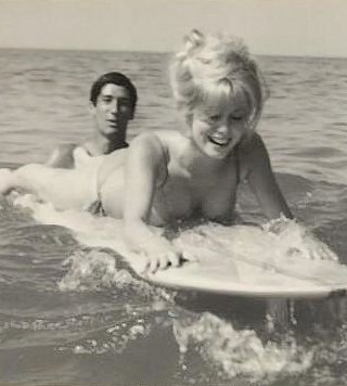 boogie boarding with invisible swimsuit