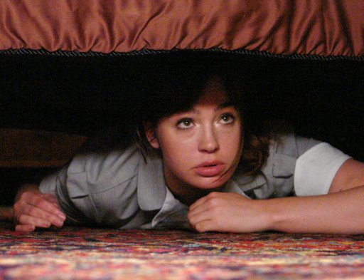 hiding under his bed