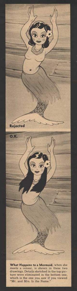 cartoon mermaid nipples