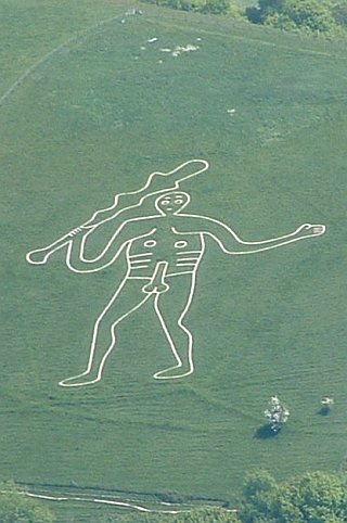 chalk giant with rampant penis