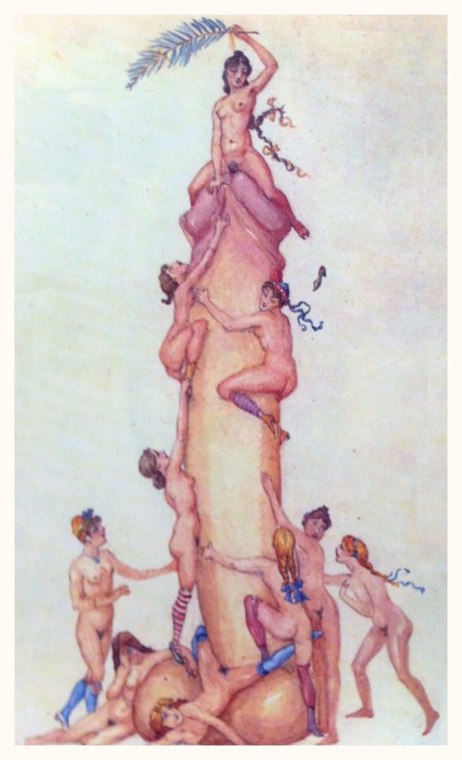 king of the mountain played on an erect penis
