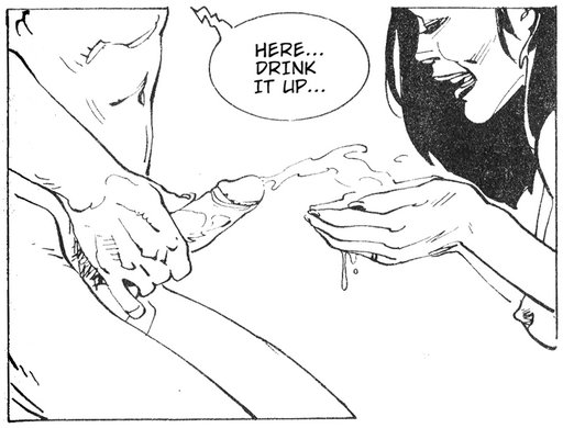 cumming into her cupped hands