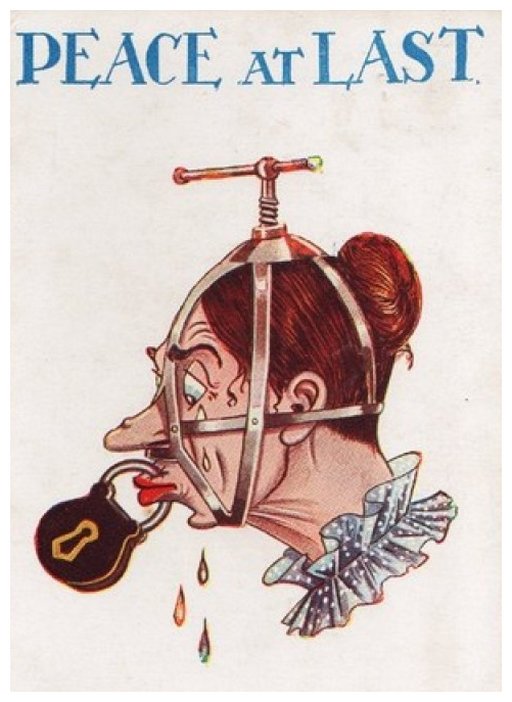 brank and bloody piercings to enforce the silence of suffragettes